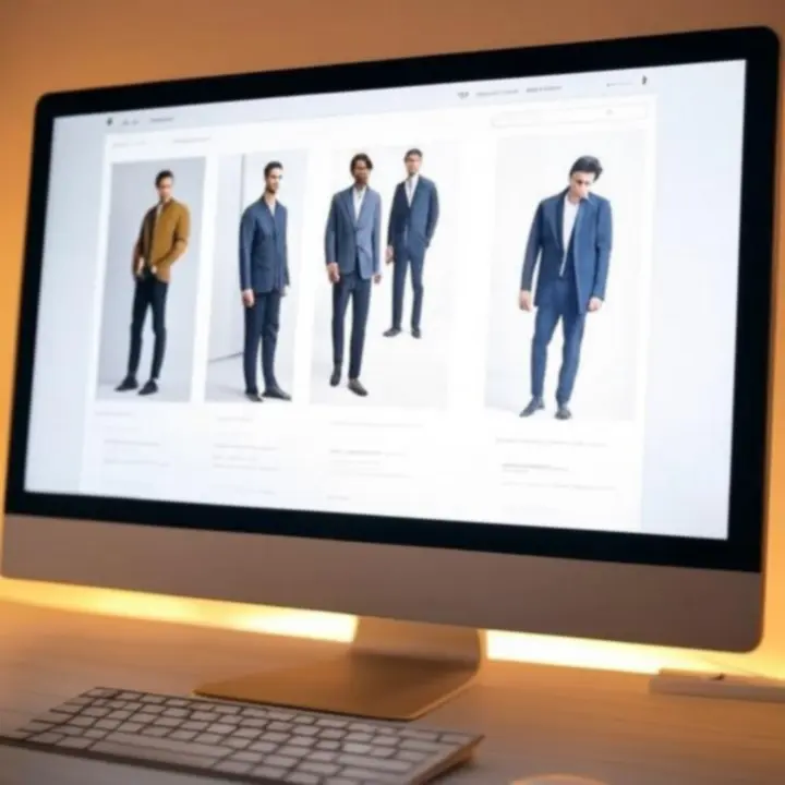 Minimalistyczny interfejs sklepu internetowego MeskiStyl